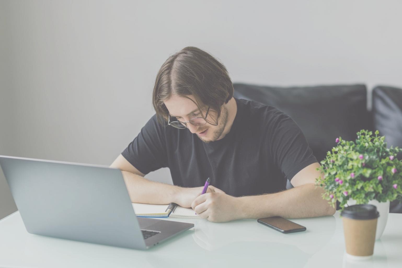Professional working on financial analysis